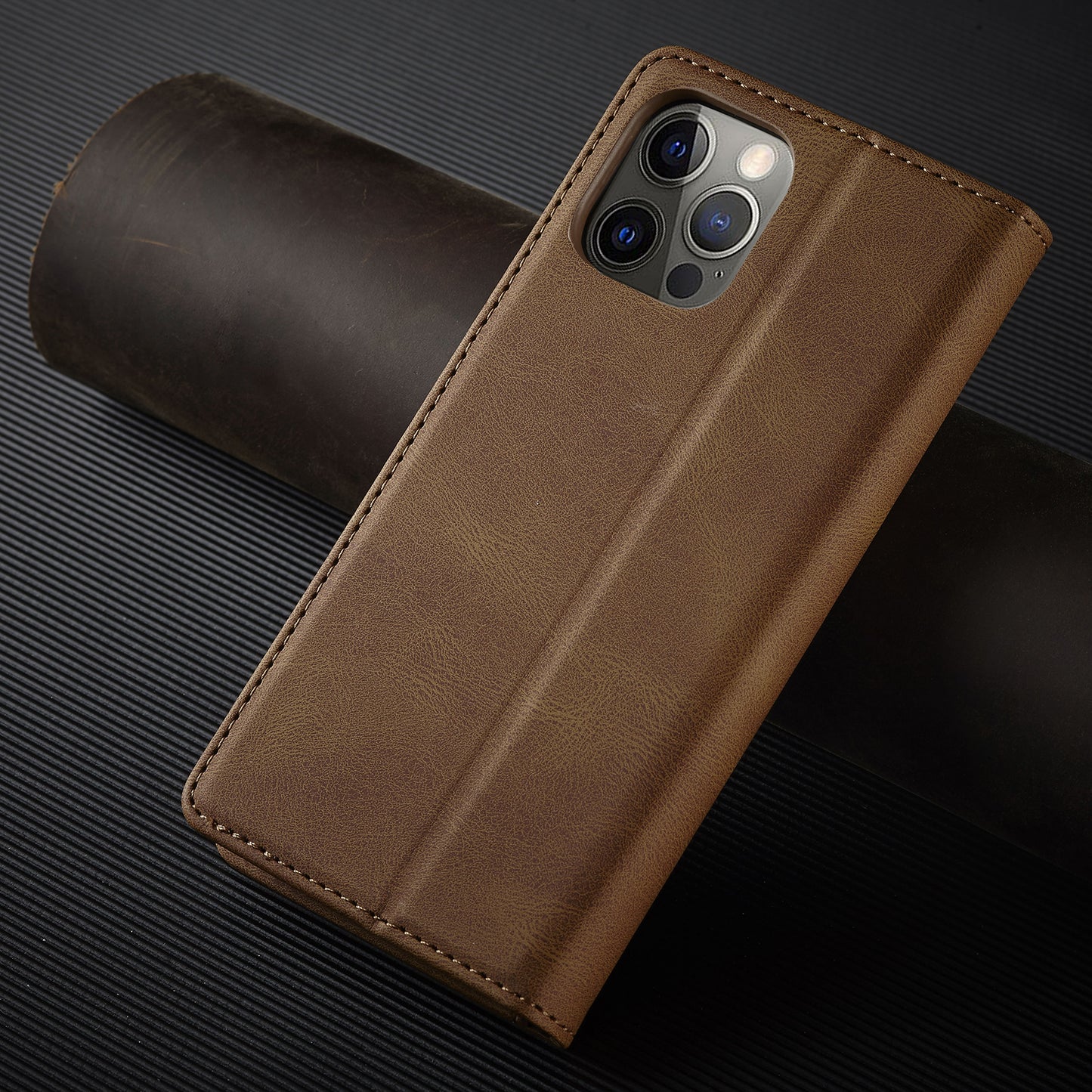FORWENW F2 Series Full Protective Scratch-proof Leather Wallet Case for iPhone 13 Pro 6.1 inch