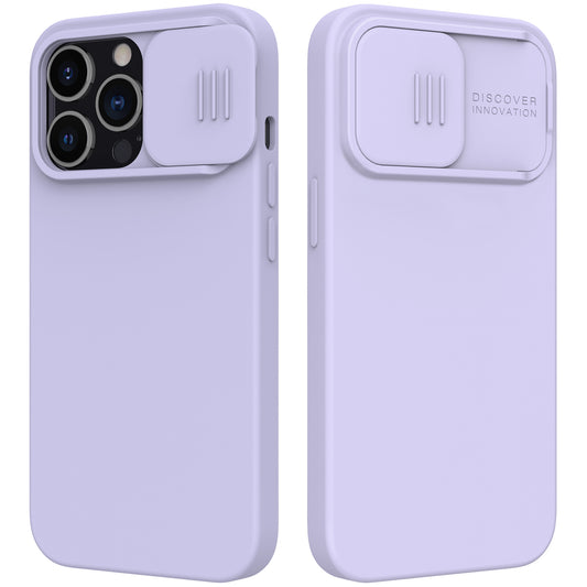 NILLKIN Smooth Touching Magnetic Absorption Liquid Silicone+PC Phone Cover [Support Wireless Charge] for iPhone 13 Pro 6.1 inch