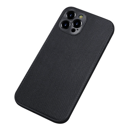 Scratch-proof Protective 3D Nylon+PC+TPU Hybrid Phone Cover Case for iPhone 13 Pro 6.1 inch