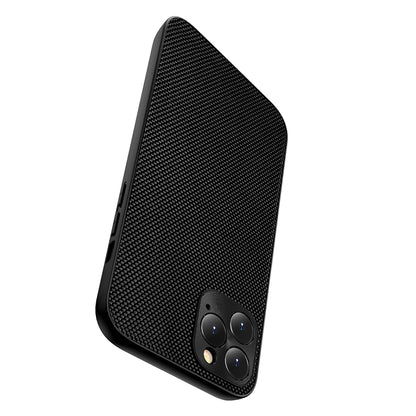 Scratch-proof Protective 3D Nylon+PC+TPU Hybrid Phone Cover Case for iPhone 13 Pro 6.1 inch