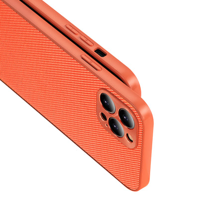 Scratch-proof Protective 3D Nylon+PC+TPU Hybrid Phone Cover Case for iPhone 13 Pro 6.1 inch