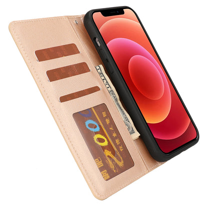 Leather Wallet Phone Cover Case with Detachable Inner for iPhone 13 Pro 6.1 inch