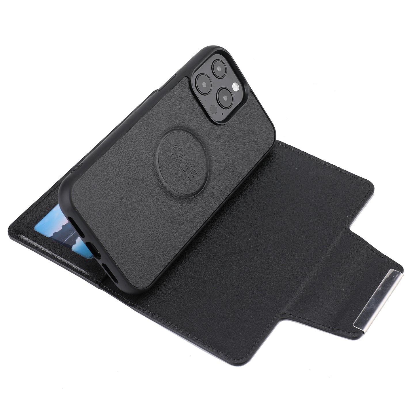 Ultra-thin Shockproof Full Protection Leather Wallet Phone Case with Detachable Inner for iPhone 13 Pro Max 6.7 inch