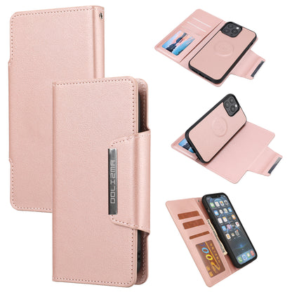 Ultra-thin Shockproof Full Protection Leather Wallet Phone Case with Detachable Inner for iPhone 13 Pro Max 6.7 inch
