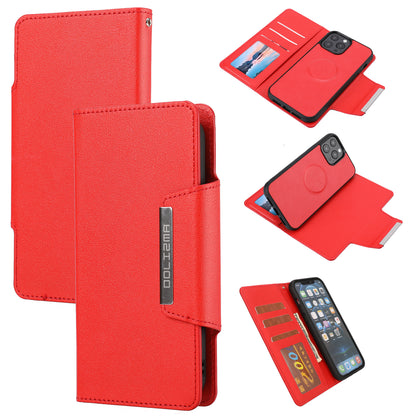 Ultra-thin Shockproof Full Protection Leather Wallet Phone Case with Detachable Inner for iPhone 13 Pro Max 6.7 inch