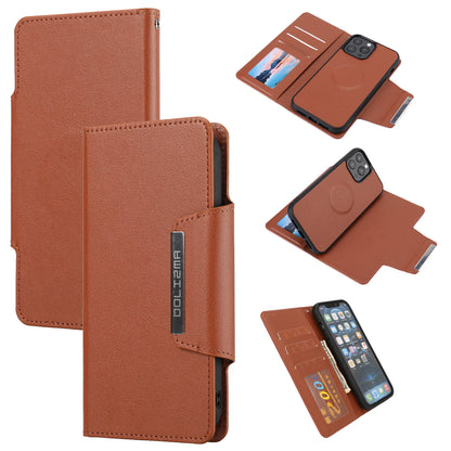 Ultra-thin Shockproof Full Protection Leather Wallet Phone Case with Detachable Inner for iPhone 13 Pro Max 6.7 inch
