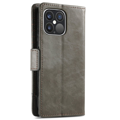 CASENEO 002 Series Business Style Splicing Leather Phone Case for iPhone 13 Pro Max 6.7 inch