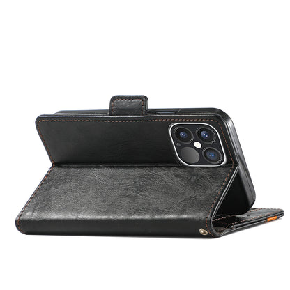 CASENEO 002 Series Business Style Splicing Leather Phone Case for iPhone 13 Pro Max 6.7 inch