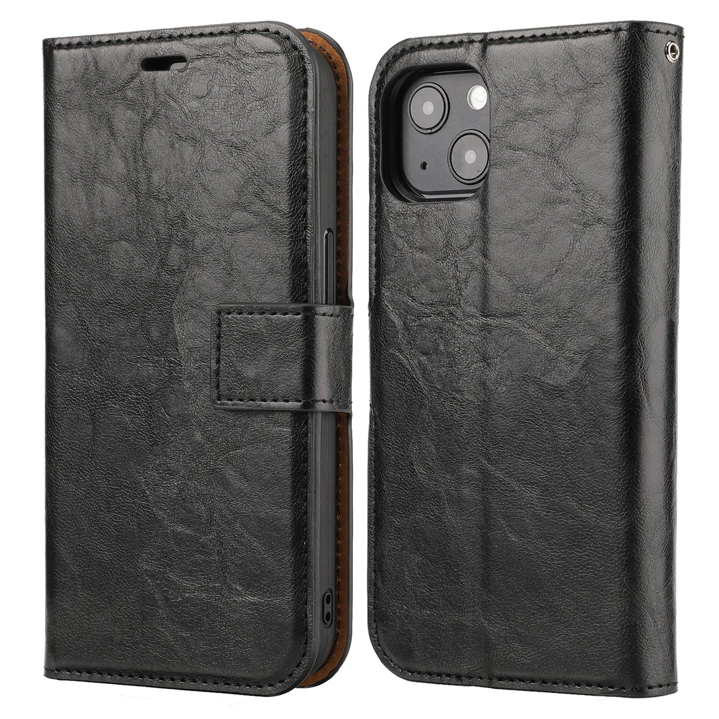 Crazy Horse Texture Detachable Leather Wallet Stand Design Phone Cover Case for iPhone 13 Pro 6.1 inch