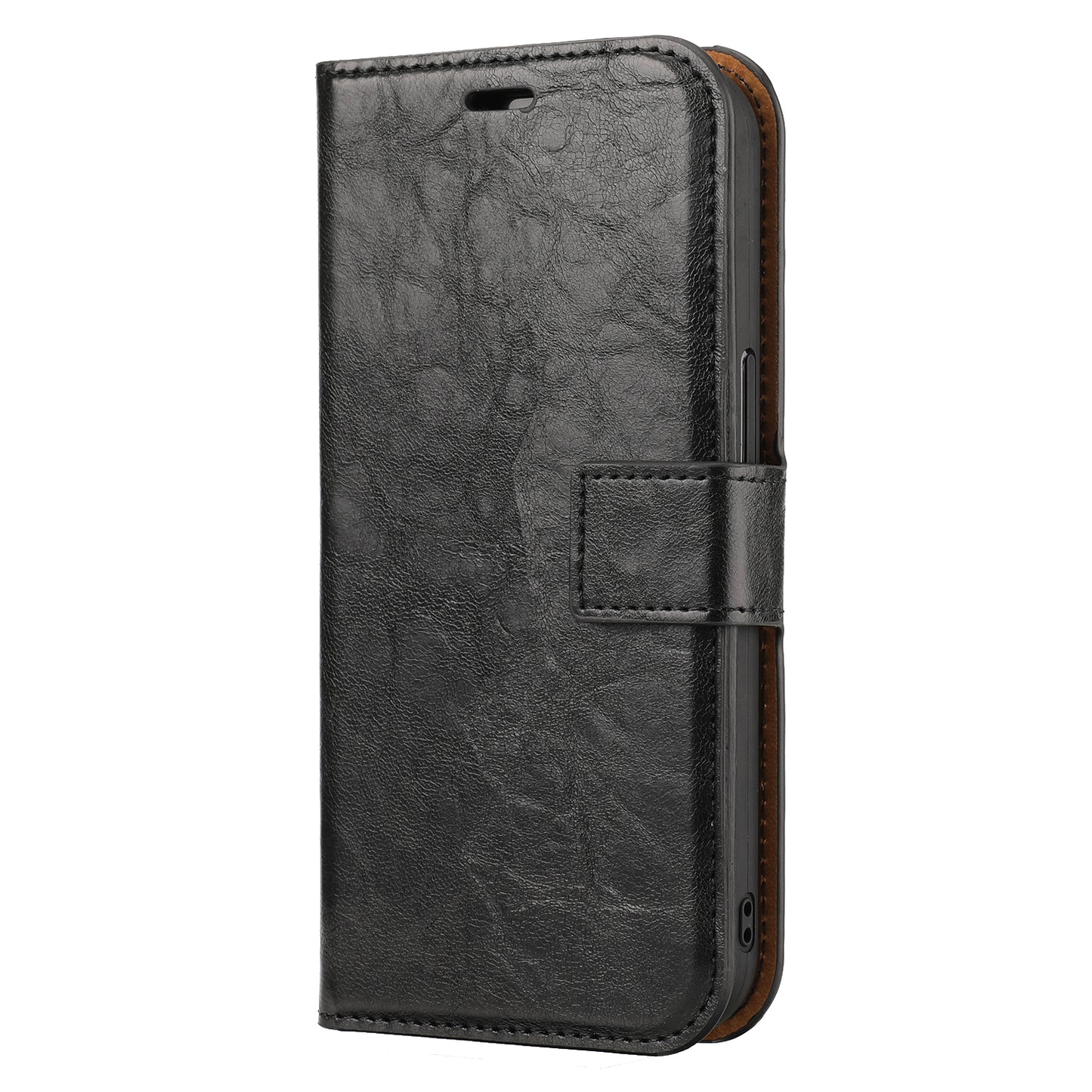 Crazy Horse Texture Detachable Leather Wallet Stand Design Phone Cover Case for iPhone 13 Pro 6.1 inch