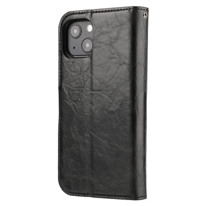 Crazy Horse Texture Detachable Leather Wallet Stand Design Phone Cover Case for iPhone 13 Pro 6.1 inch