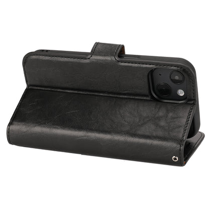 Crazy Horse Texture Detachable Leather Wallet Stand Design Phone Cover Case for iPhone 13 Pro 6.1 inch