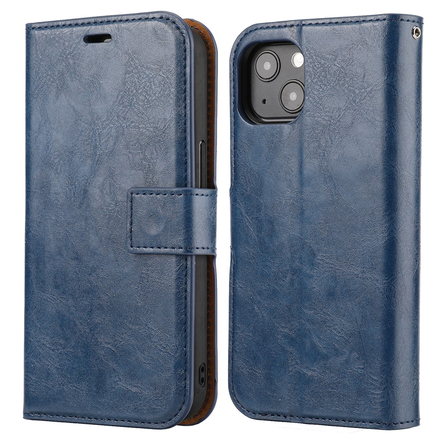 Crazy Horse Texture Detachable Leather Wallet Stand Design Phone Cover Case for iPhone 13 Pro 6.1 inch