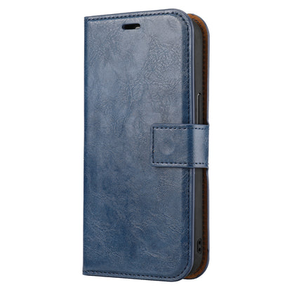 Crazy Horse Texture Detachable Leather Wallet Stand Design Phone Cover Case for iPhone 13 Pro 6.1 inch
