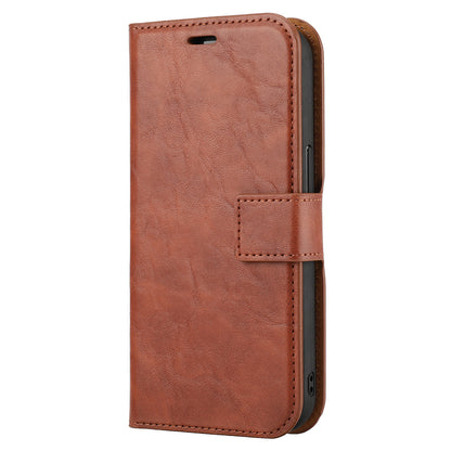 Crazy Horse Texture Detachable Leather Wallet Stand Design Phone Cover Case for iPhone 13 Pro 6.1 inch