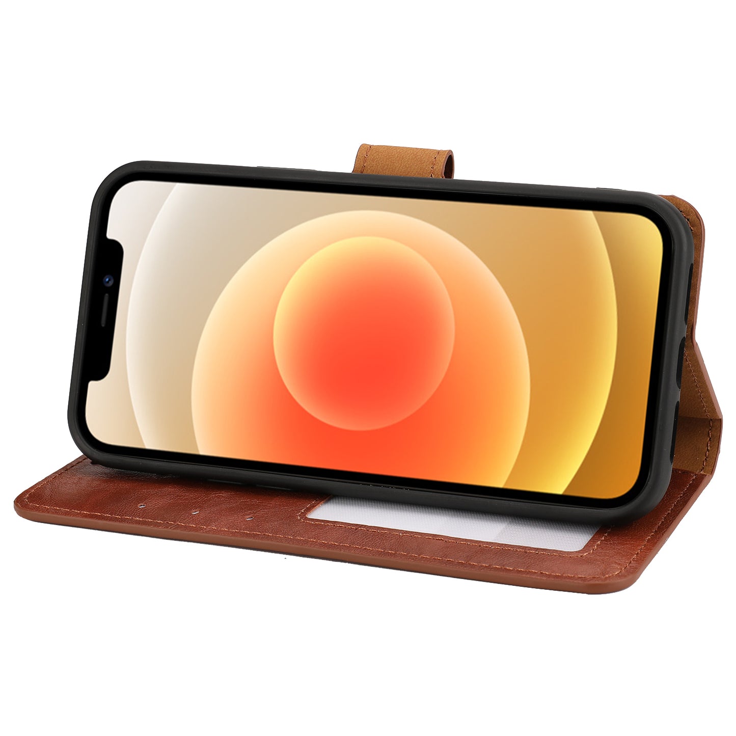 Crazy Horse Texture Detachable Leather Wallet Stand Design Phone Cover Case for iPhone 13 Pro 6.1 inch