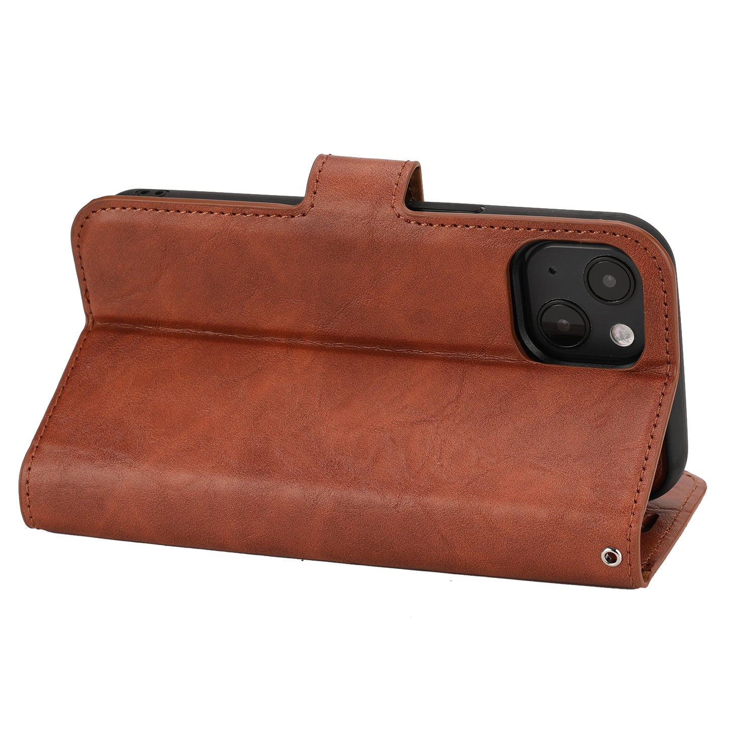 Crazy Horse Texture Detachable Leather Wallet Stand Design Phone Cover Case for iPhone 13 Pro 6.1 inch