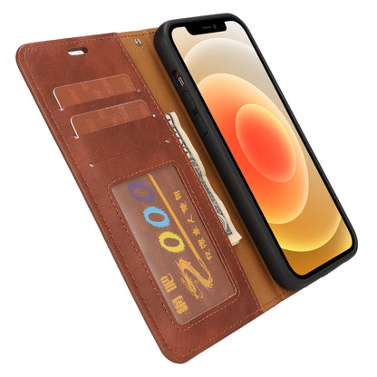 Crazy Horse Texture Detachable Leather Wallet Stand Design Phone Cover Case for iPhone 13 Pro 6.1 inch