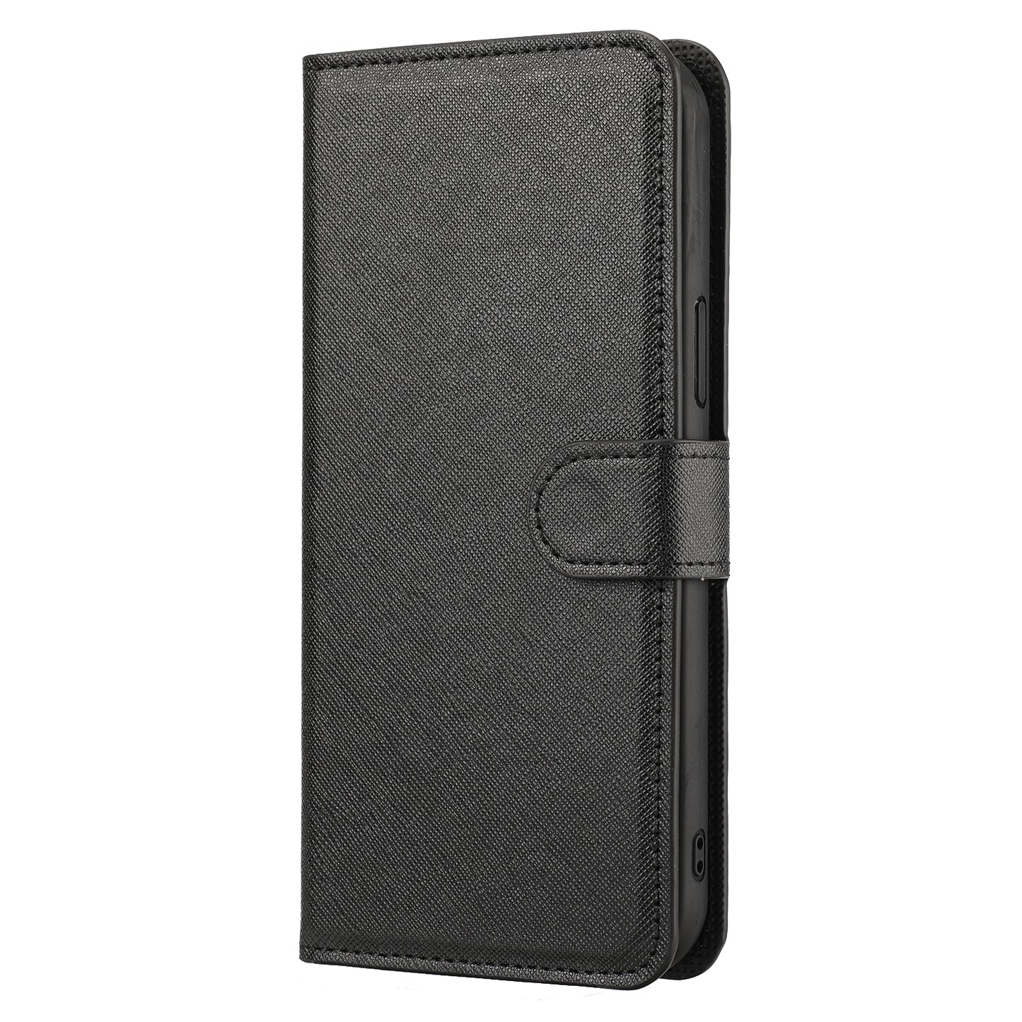 Cross Texture Wallet Stand Design Detachable Leather Phone Case Protector for iPhone 13 Pro 6.1 inch