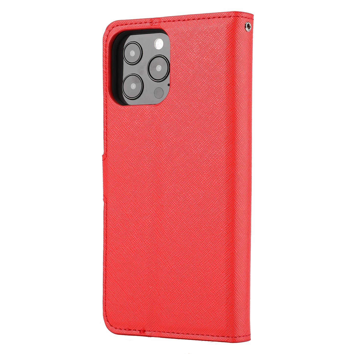 Cross Texture Wallet Stand Design Detachable Leather Phone Case Protector for iPhone 13 Pro 6.1 inch