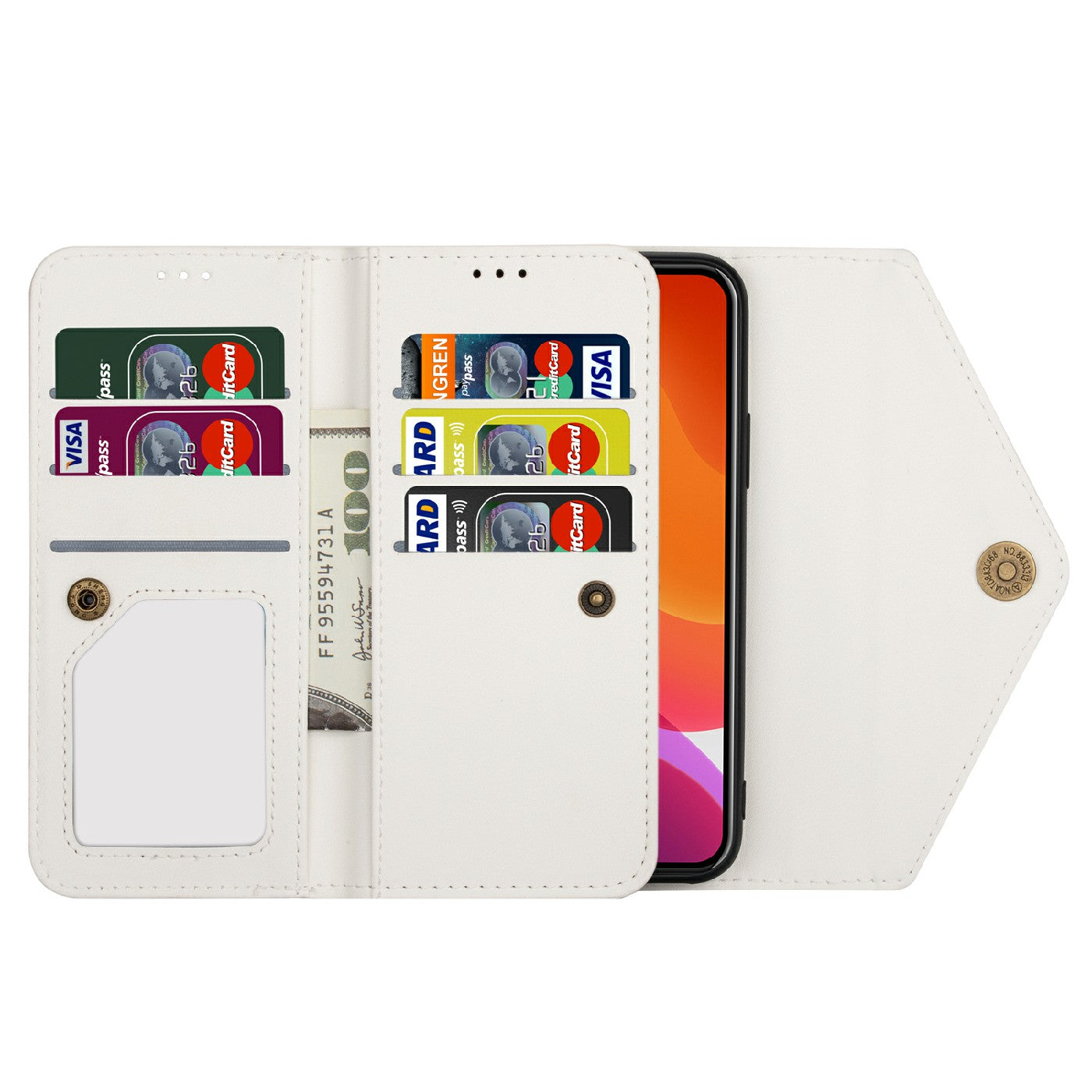 Skin Feeling Stylish Leather Zipper Wallet Stand Phone Case with Two Straps for iPhone 13 Pro Max 6.7 inch