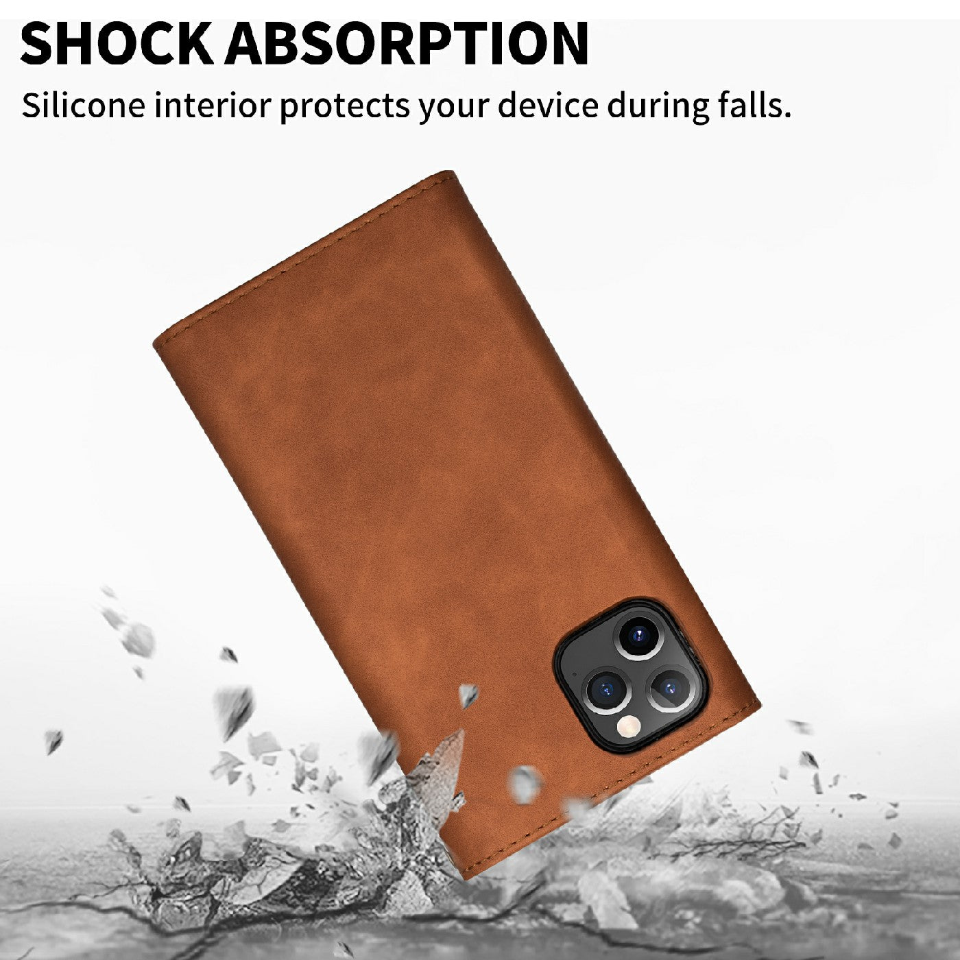 Skin Feeling Stylish Leather Zipper Wallet Stand Phone Case with Two Straps for iPhone 13 Pro Max 6.7 inch