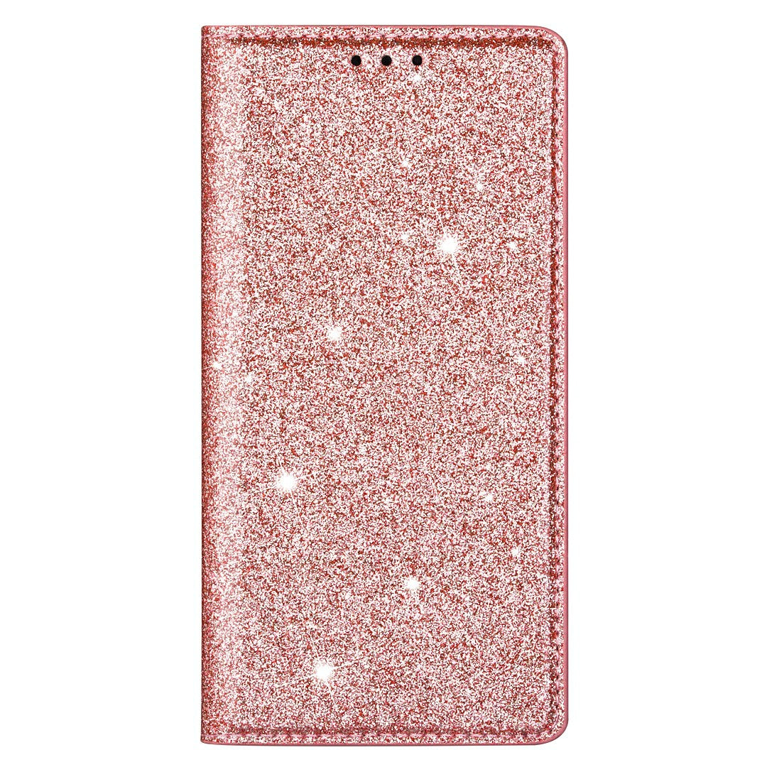 Ultra-thin Glitter Powder PU Leather Phone Stand Case Cover for iPhone 13 Pro Max 6.7 inch