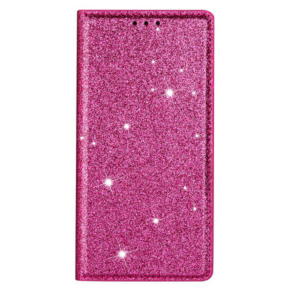 Ultra-thin Glitter Powder PU Leather Phone Stand Case Cover for iPhone 13 Pro Max 6.7 inch