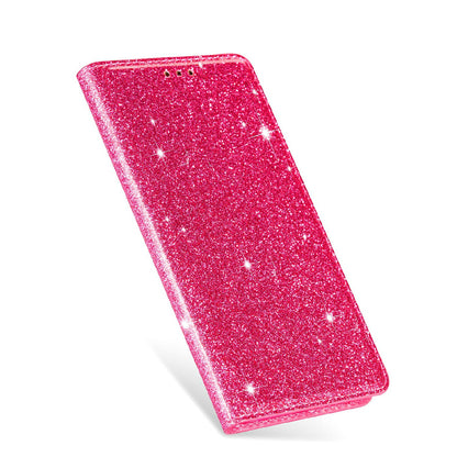 Ultra-thin Glitter Powder PU Leather Phone Stand Case Cover for iPhone 13 Pro Max 6.7 inch