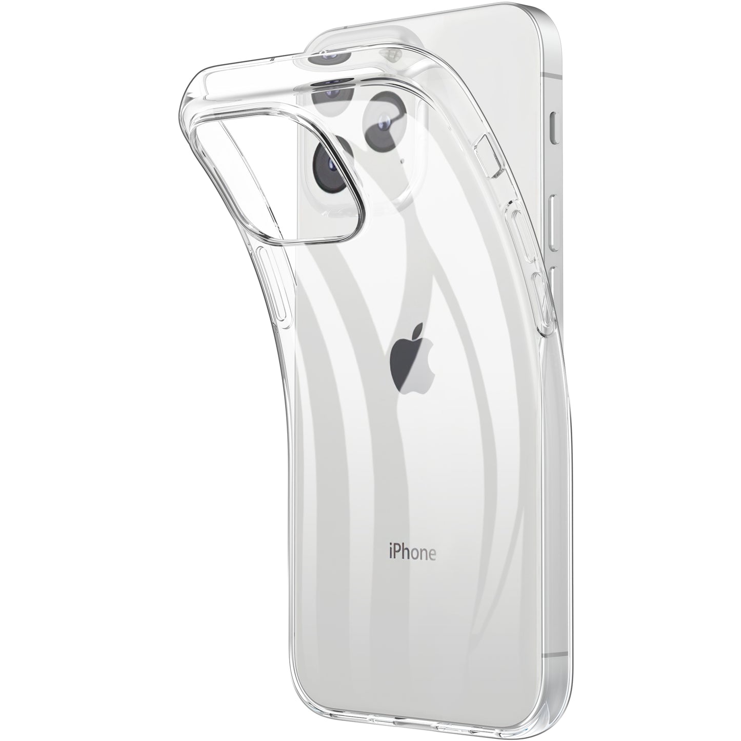 Clear TPU Case + Tempered Glass Screen Protector for iPhone 13 Pro 6.1 inch