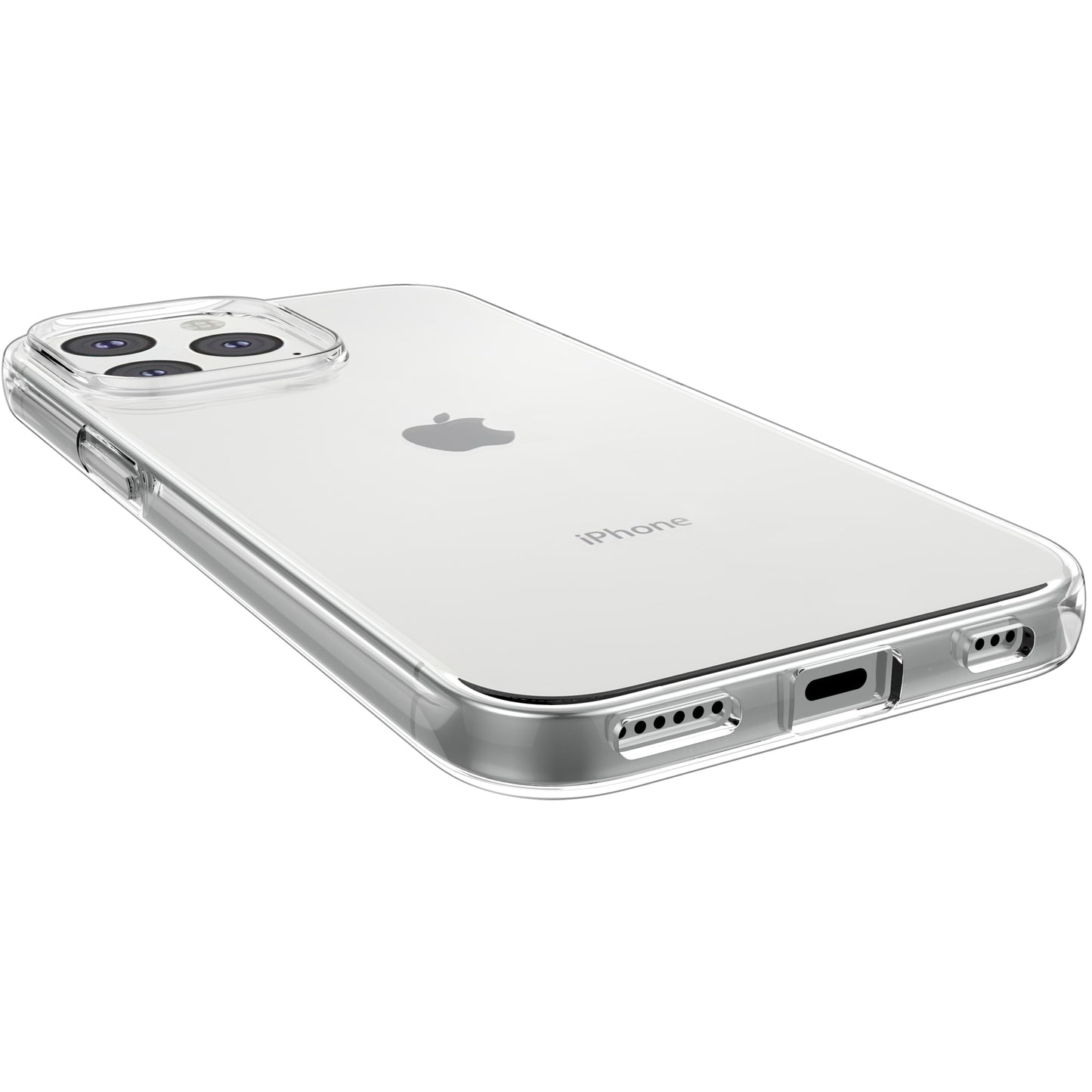 Clear TPU Case + Tempered Glass Screen Protector for iPhone 13 Pro 6.1 inch