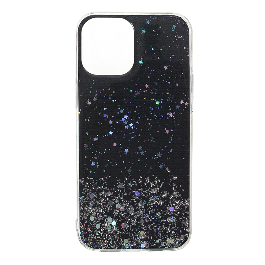 Sparkle Starry Sky Epoxy Anti Scratch Soft TPU Phone Case Protector for iPhone 13 Pro 6.1 inch