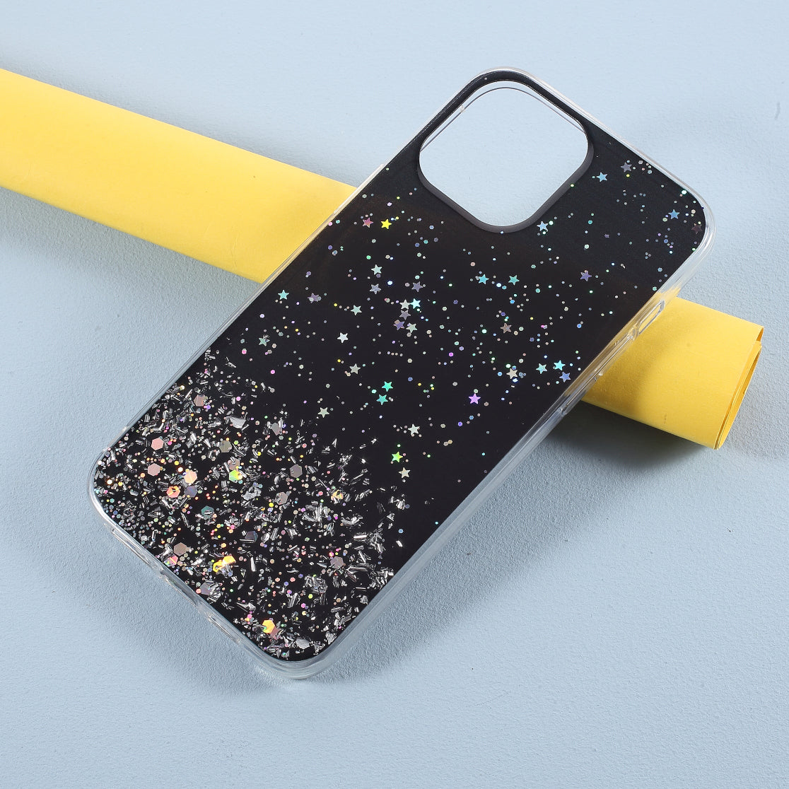 Sparkle Starry Sky Epoxy Anti Scratch Soft TPU Phone Case Protector for iPhone 13 Pro 6.1 inch