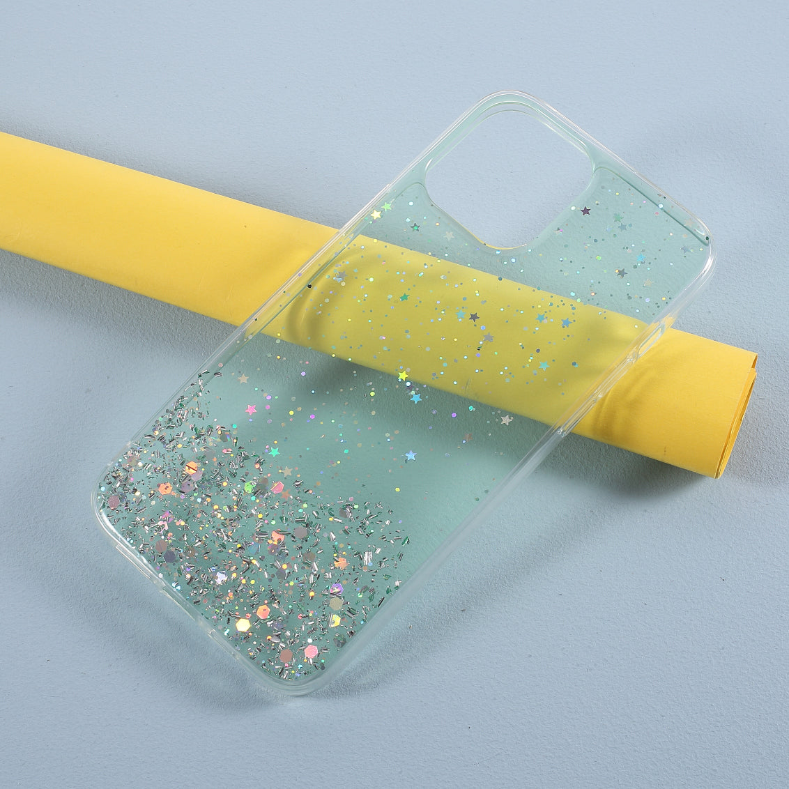 Sparkle Starry Sky Epoxy Anti Scratch Soft TPU Phone Case Protector for iPhone 13 Pro 6.1 inch