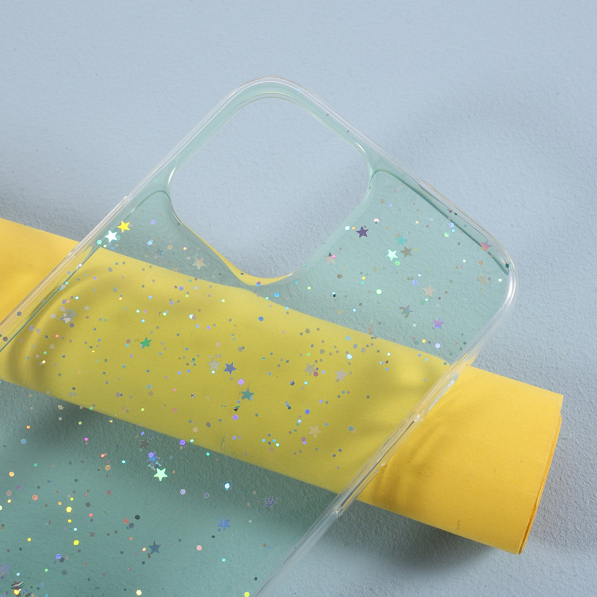 Sparkle Starry Sky Epoxy Anti Scratch Soft TPU Phone Case Protector for iPhone 13 Pro 6.1 inch