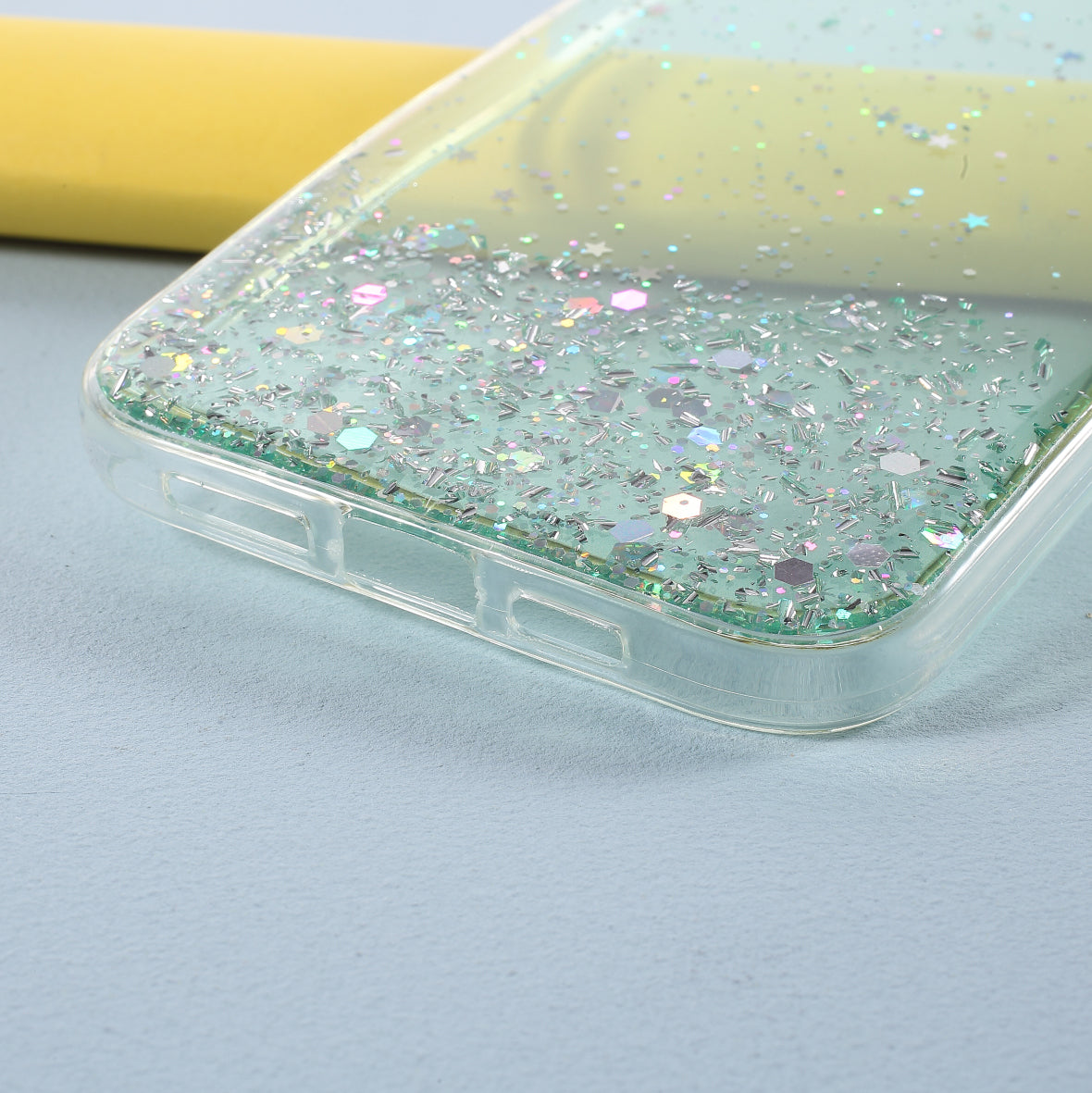 Sparkle Starry Sky Epoxy Anti Scratch Soft TPU Phone Case Protector for iPhone 13 Pro 6.1 inch