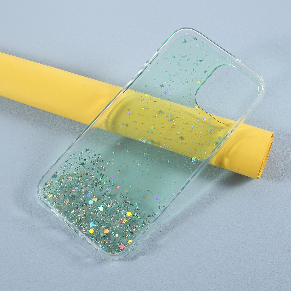 Sparkle Starry Sky Epoxy Anti Scratch Soft TPU Phone Case Protector for iPhone 13 Pro 6.1 inch