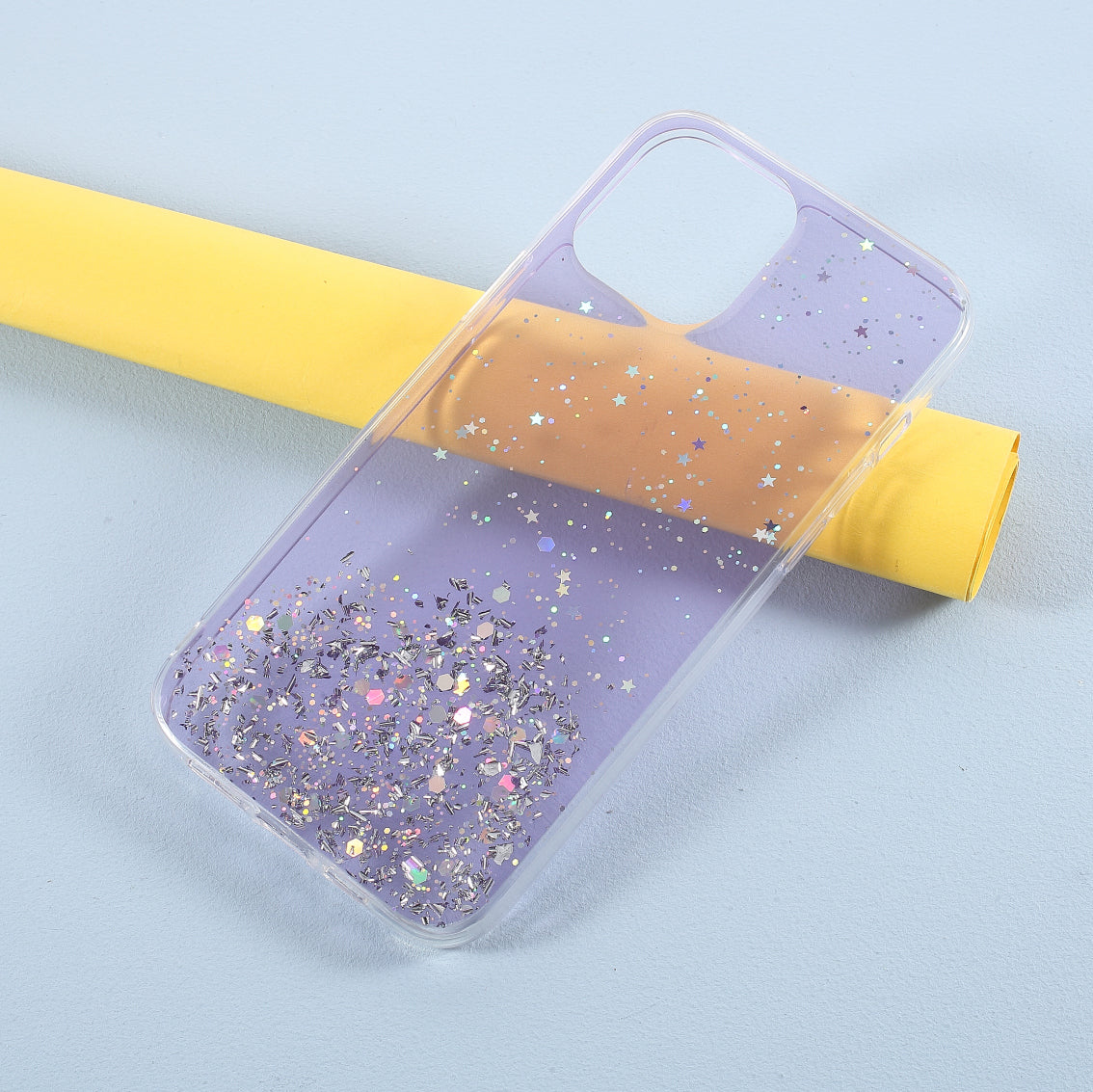 Sparkle Starry Sky Epoxy Anti Scratch Soft TPU Phone Case Protector for iPhone 13 Pro 6.1 inch