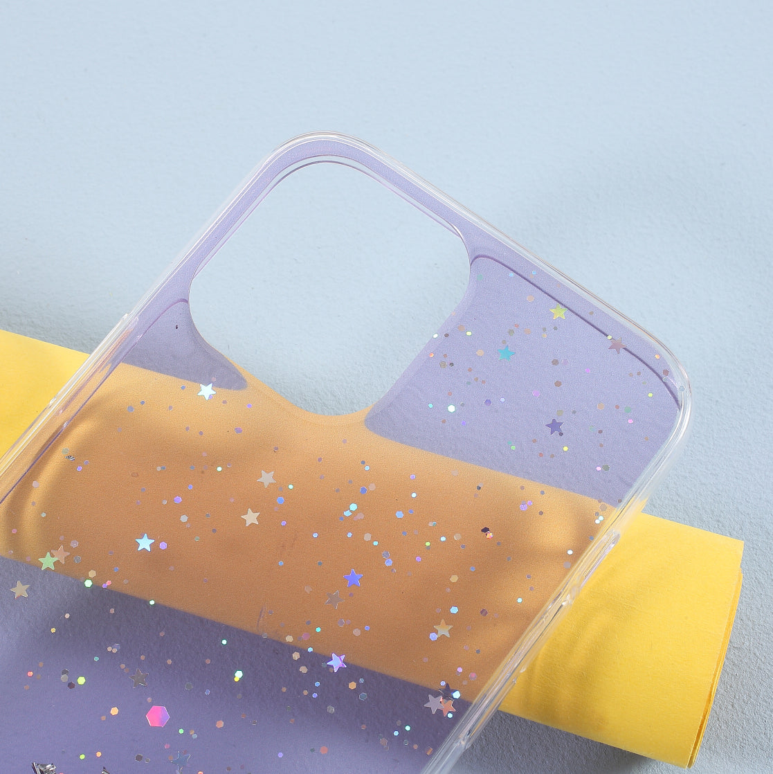 Sparkle Starry Sky Epoxy Anti Scratch Soft TPU Phone Case Protector for iPhone 13 Pro 6.1 inch