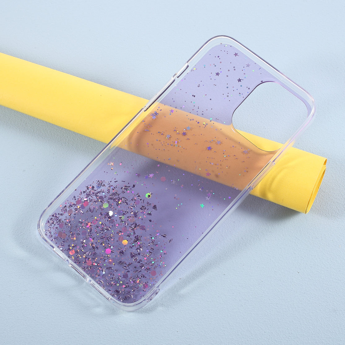 Sparkle Starry Sky Epoxy Anti Scratch Soft TPU Phone Case Protector for iPhone 13 Pro 6.1 inch