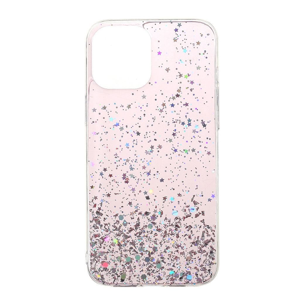 Sparkle Starry Sky Epoxy Anti Scratch Soft TPU Phone Case Protector for iPhone 13 Pro 6.1 inch