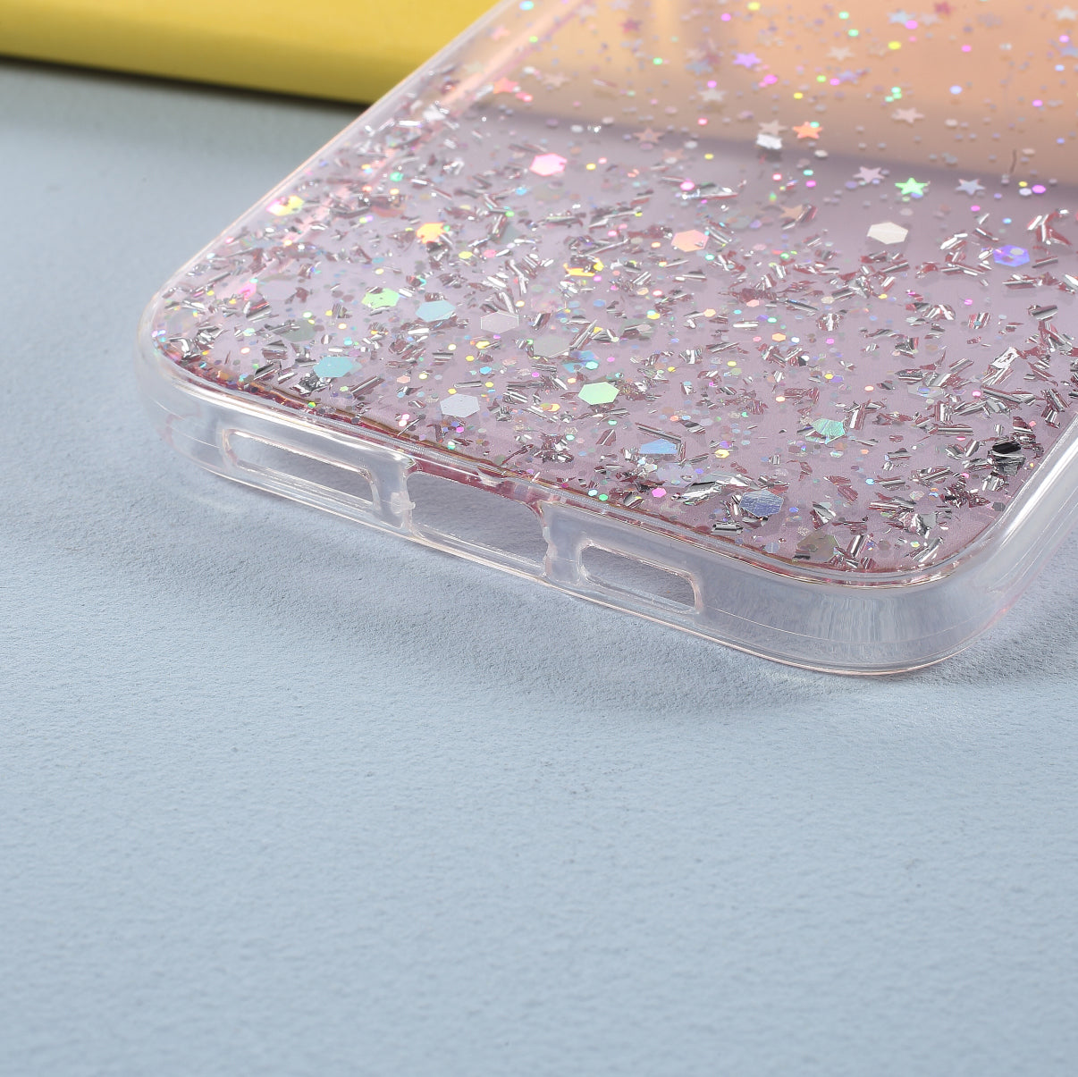 Sparkle Starry Sky Epoxy Anti Scratch Soft TPU Phone Case Protector for iPhone 13 Pro 6.1 inch
