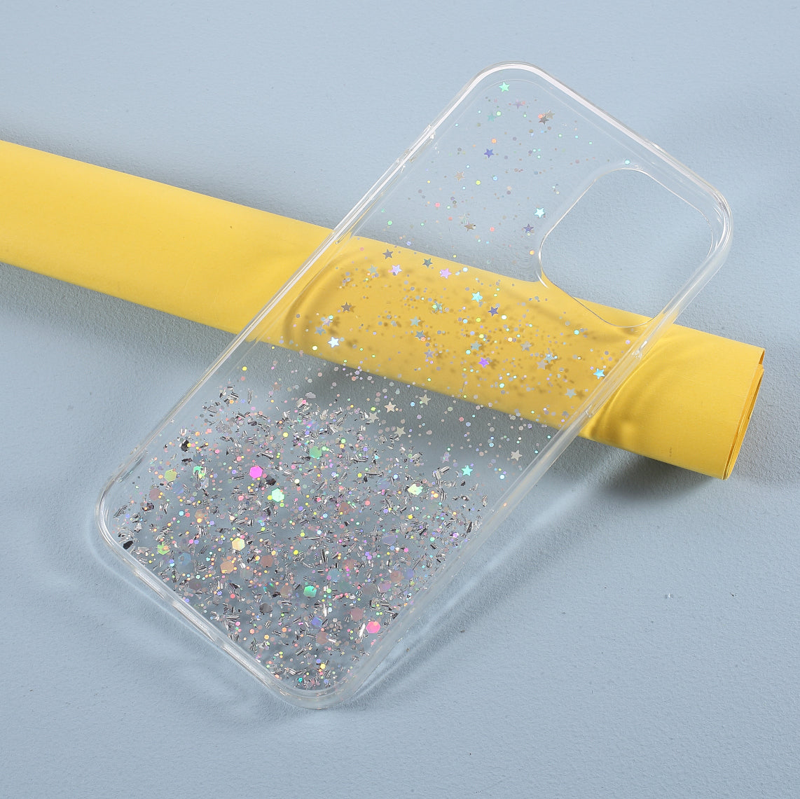 Sparkle Starry Sky Epoxy Anti Scratch Soft TPU Phone Case Protector for iPhone 13 Pro 6.1 inch