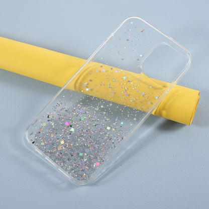Sparkle Starry Sky Epoxy Anti Scratch Soft TPU Phone Case Protector for iPhone 13 Pro 6.1 inch