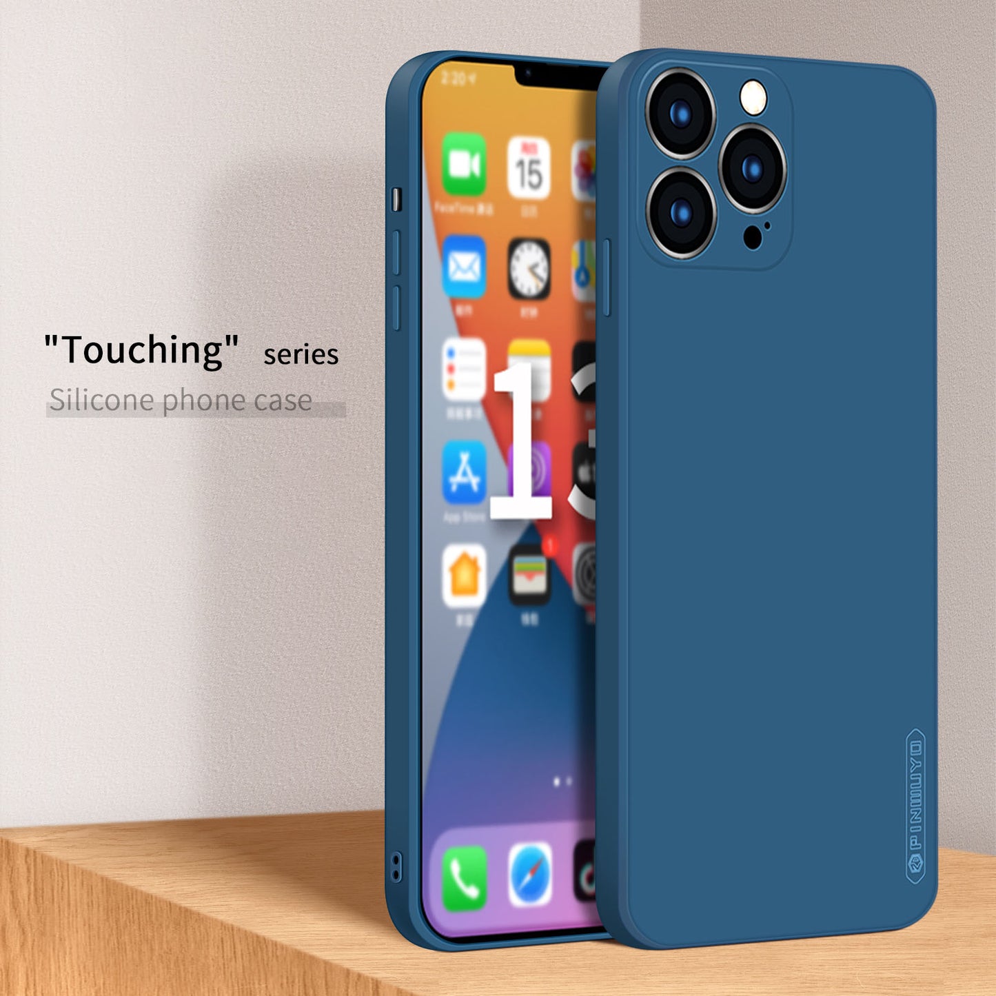 PINWUYO Precise Cut-Out Soft Silicone Full-Body Shockproof Protective Phone Case for iPhone 13 Pro Max 6.7 inch