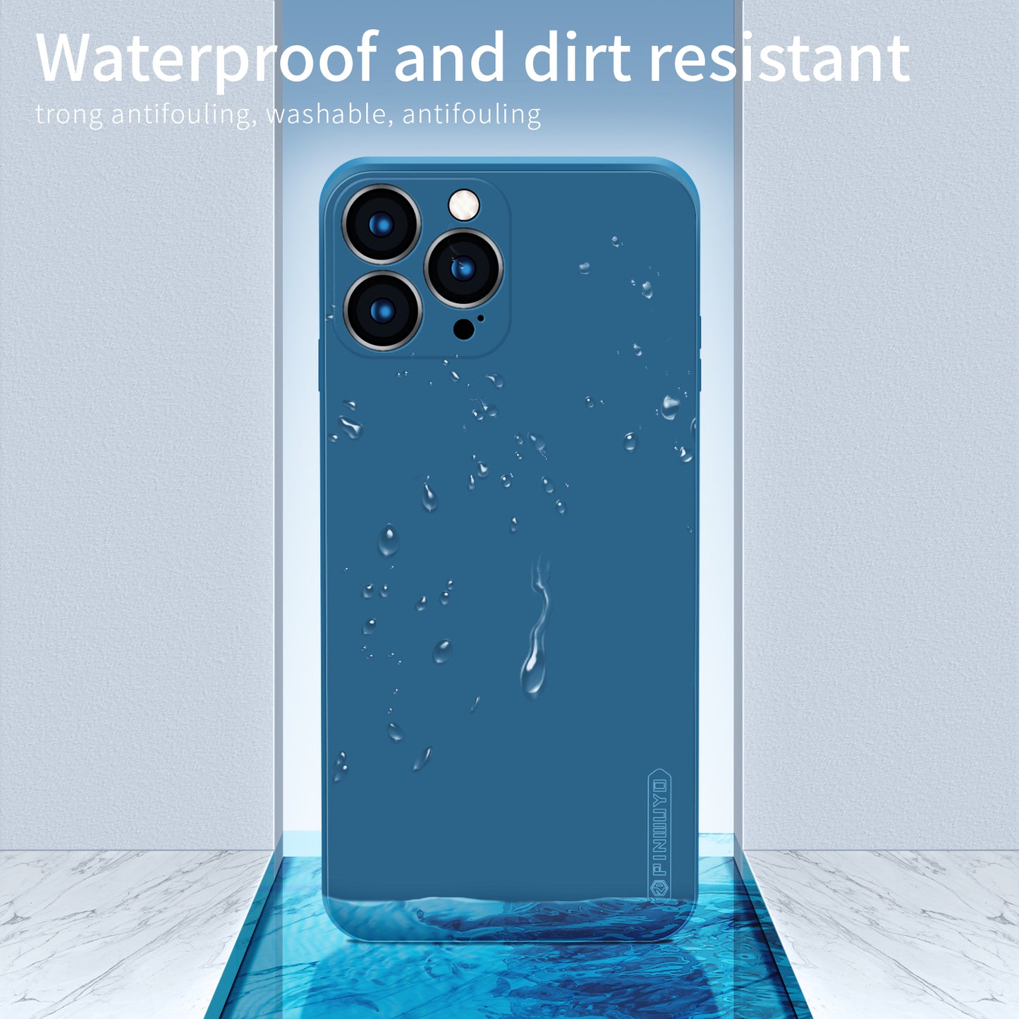 PINWUYO Precise Cut-Out Soft Silicone Full-Body Shockproof Protective Phone Case for iPhone 13 Pro Max 6.7 inch