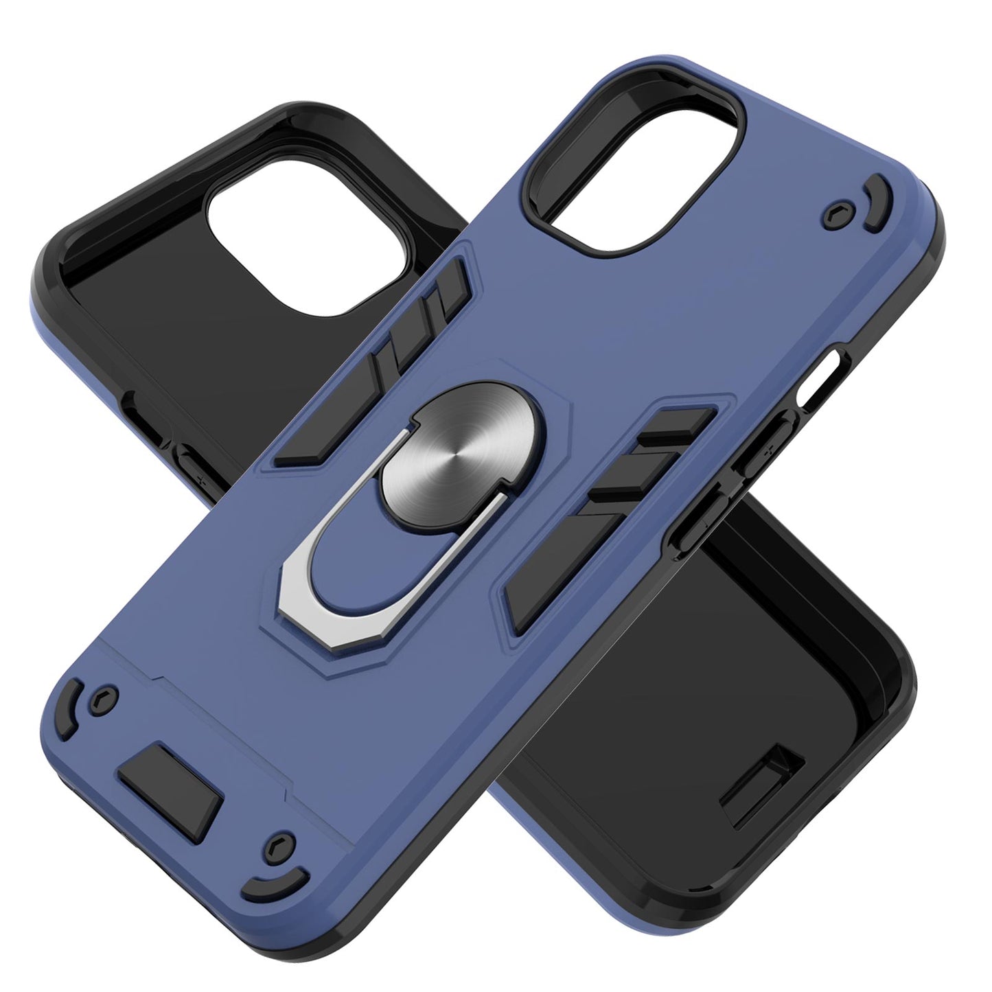 Armor 360Â° Rotation Ring Holder Kickstand Hybrid PC + TPU Phone Case for iPhone 13 Pro Max 6.7 inch