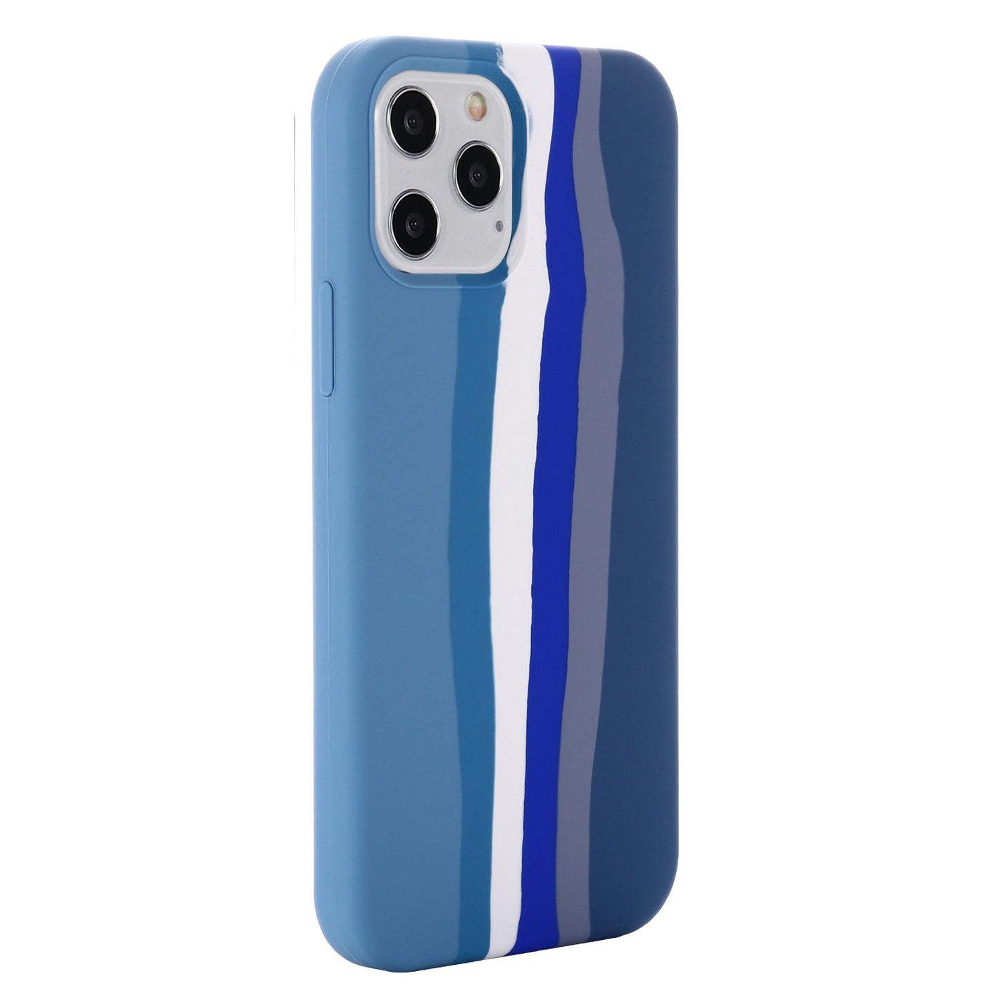 Rainbow Style Liquid Silicone Cellphone Protective Back Case Cover for iPhone 13 Pro 6.1 inch