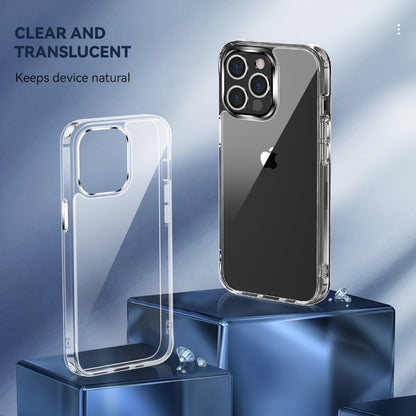 Transparent Soft TPU + Anti-Scratch PC Back Cover with 4 Corners Shockproof Protection for iPhone 13 Pro Max 6.7 inch