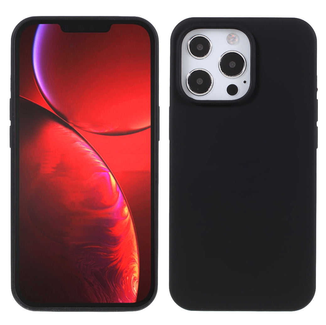 Soft Solid Silicone Slim Fit Shockproof Protective Phone Case for iPhone 13 Pro Max 6.7 inch